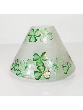 Yankee Candle Lucky Shamrocks Candle Shade Crackle Discontinued St Patricks Day